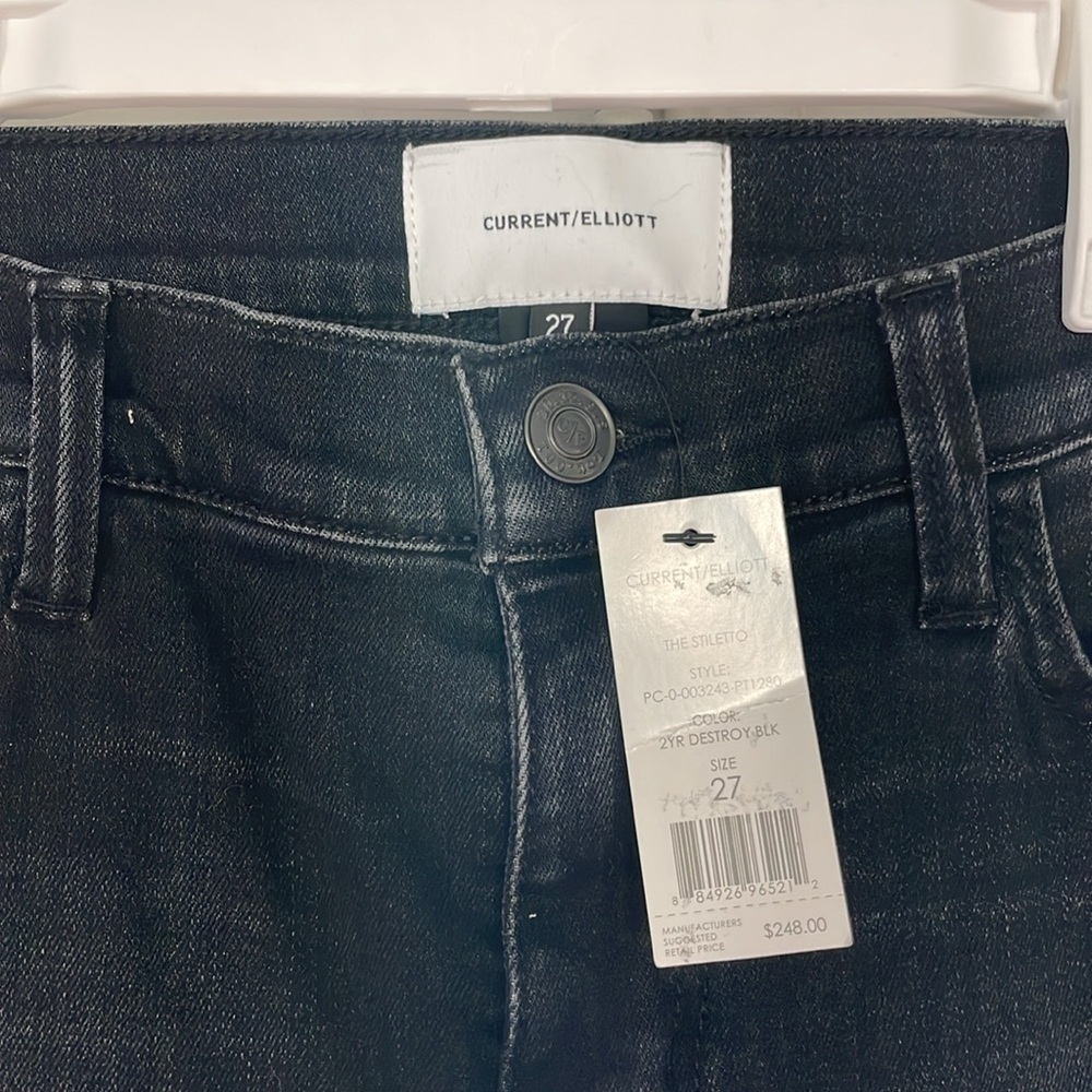 Current/Elliot black jeans - Picture 3 of 4
